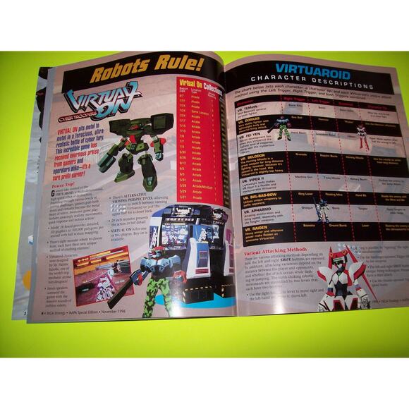 Sega Strategy Magazine Retro Video Arcade Games Virtua Fighter Daytona Die Hard - Picture 8 of 9